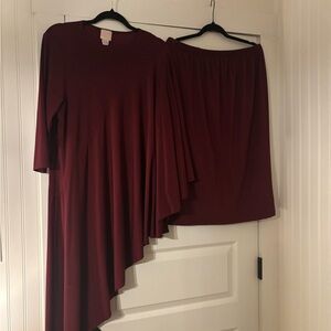 Zadie Bs Elegant Burgundy Set